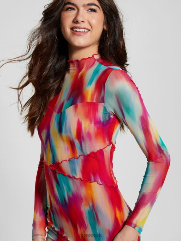 GUESS Women Eco Jemma Mesh Dress Life Is Fast Apparel V28V6323