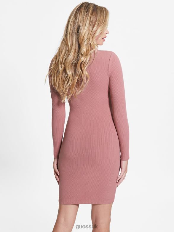 GUESS Women Eco Lana Cutout Dress Antique Mauve Apparel V28V6894