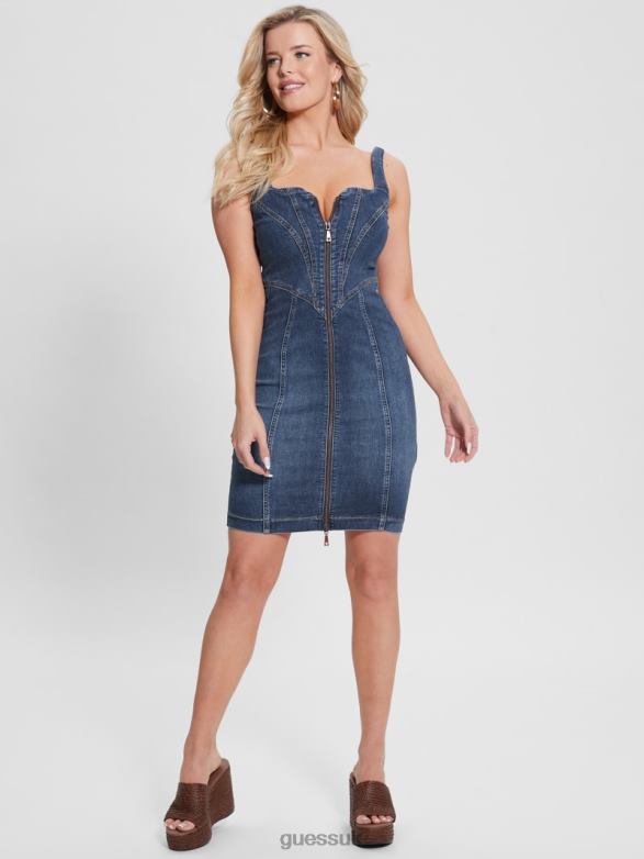 GUESS Women Eco Lilamor Denim Dress Carrie Mid Apparel V28V6206