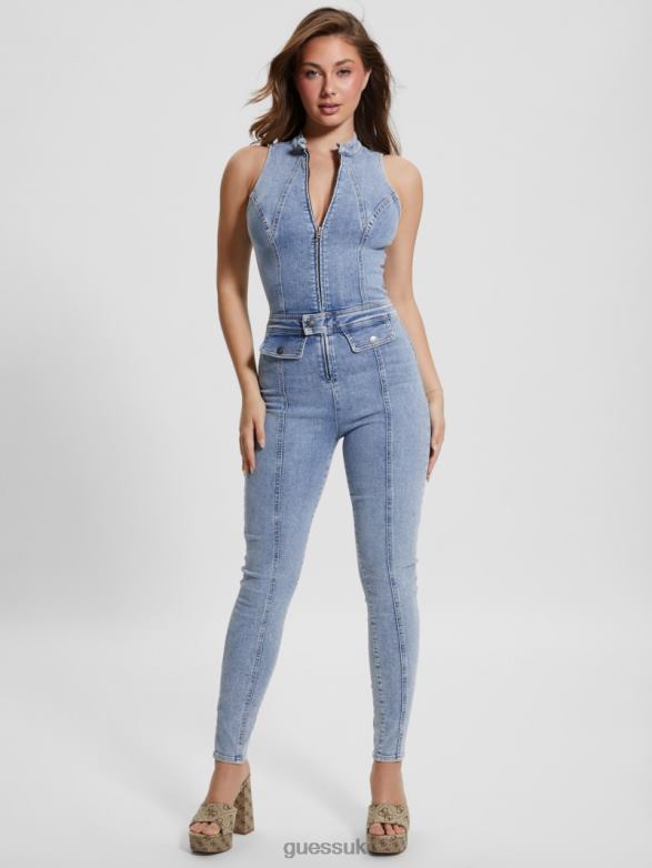 GUESS Women Eco Penny Jumpsuit Cast Off Apparel V28V674