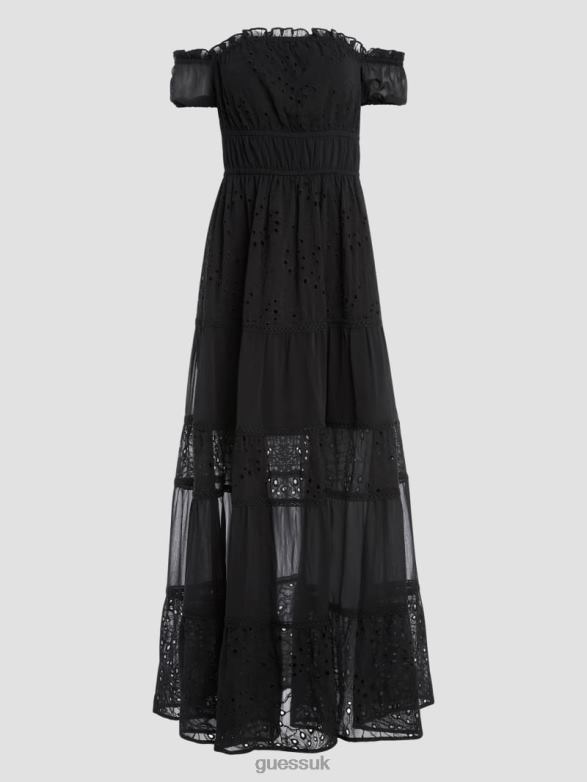 GUESS Women Eco Zena Maxi Dress Black Apparel V28V6340