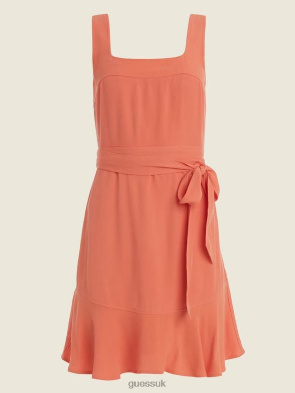 GUESS Women Finch Dress Sweet Coral Apparel V28V6842