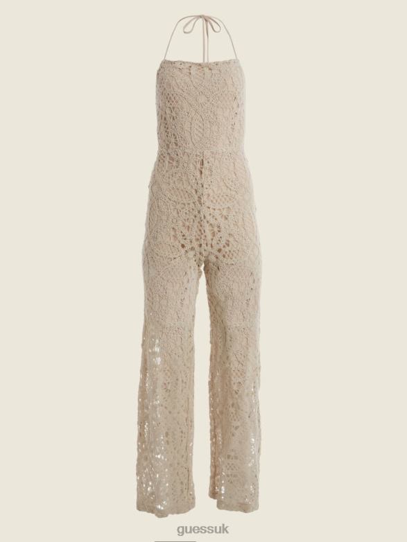 GUESS Women July Lace Jumpsuit Natural Multi Apparel V28V6506