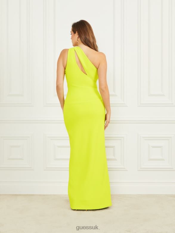 GUESS Women La Bombe Dress Lemongrass Kiss Apparel V28V6442