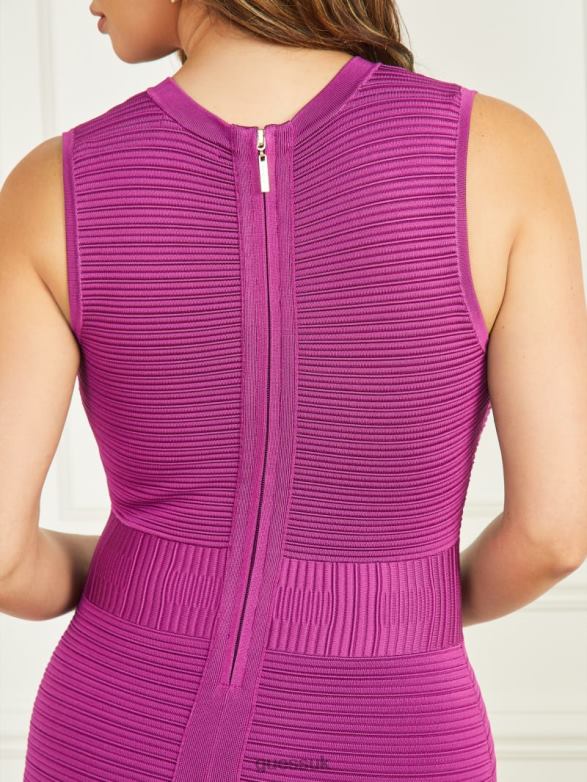 GUESS Women Mabel Bandage Dress Violet Flower Apparel V28V6413