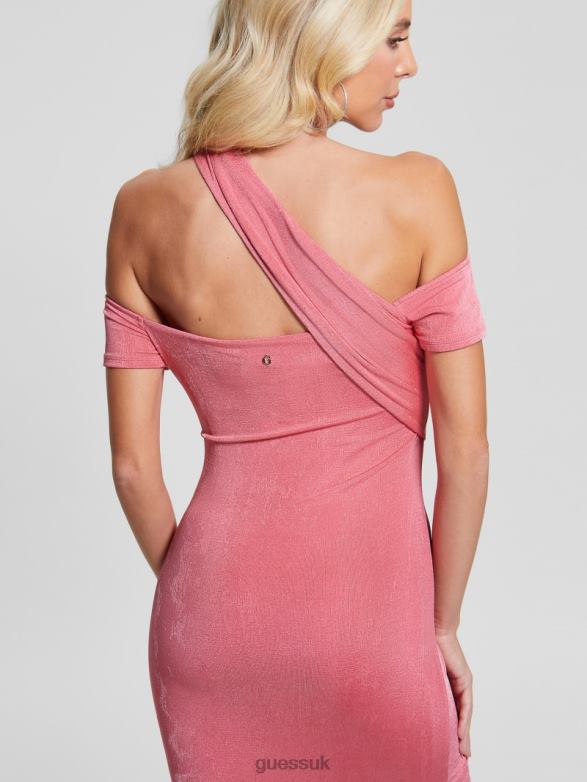 GUESS Women Malori Twisted Strap Dress Drift Pink Apparel V28V6576