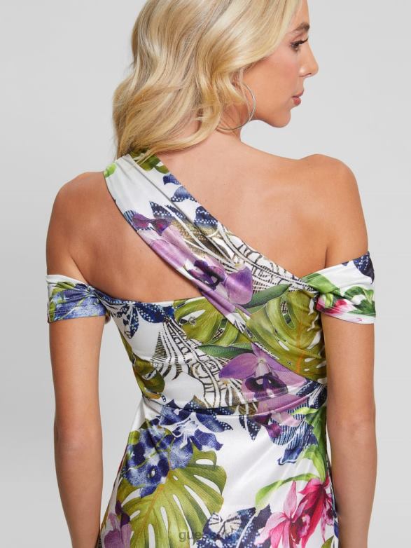 GUESS Women Malori Twisted Strap Dress Island Fancy Apparel V28V6400