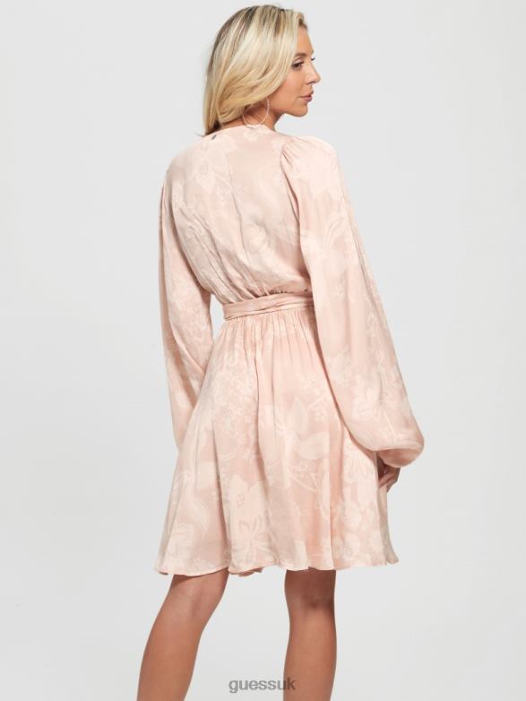 GUESS Women Noelie Dress Dolly Pink Apparel V28V6898