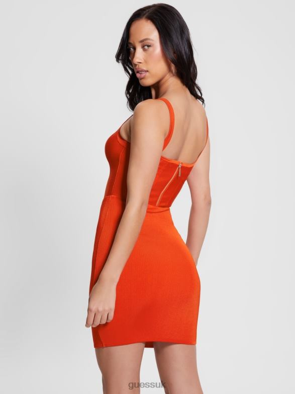 GUESS Women Oasis Mirage Corset Dress G539 Apparel V28V6321