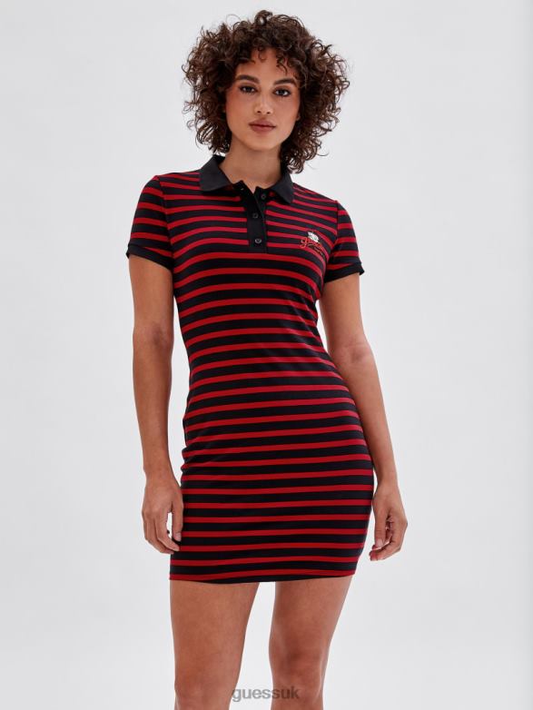 GUESS Women Originals x Betty Boop Polo Dress Jet Black Multi Apparel V28V6389