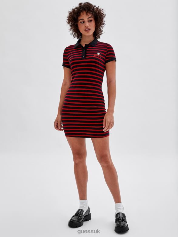 GUESS Women Originals x Betty Boop Polo Dress Jet Black Multi Apparel V28V6389