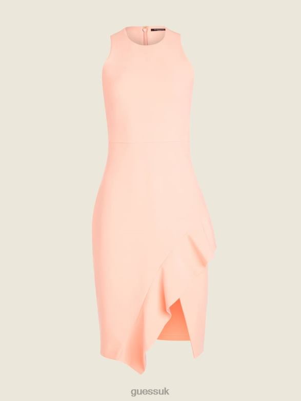 GUESS Women Pasha Dress Wanna Be Pink Apparel V28V6616