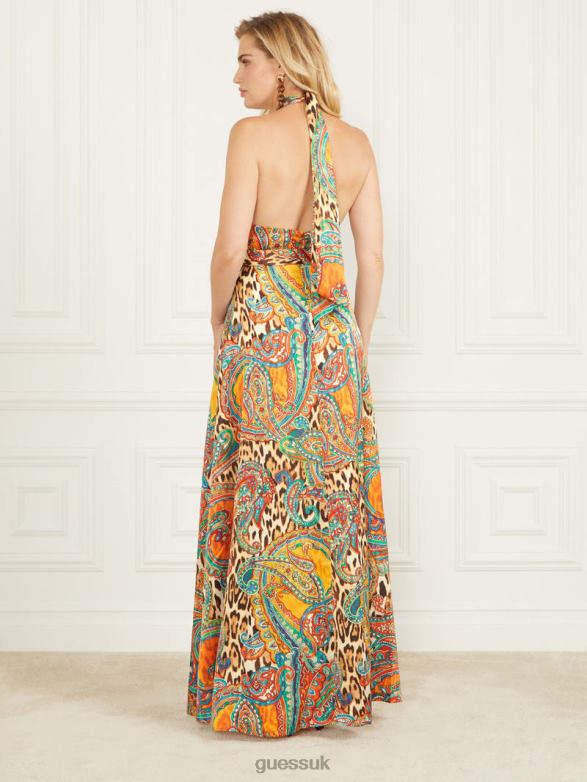 GUESS Women Phoenix Rising Printed Maxi Dress Phoenix Rising Print Apparel V28V6728