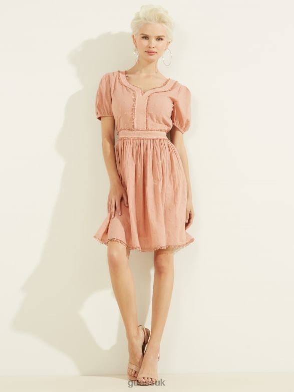GUESS Women Sofia Dress Rose Bliss Apparel V28V6671