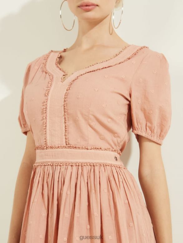GUESS Women Sofia Dress Rose Bliss Apparel V28V6671