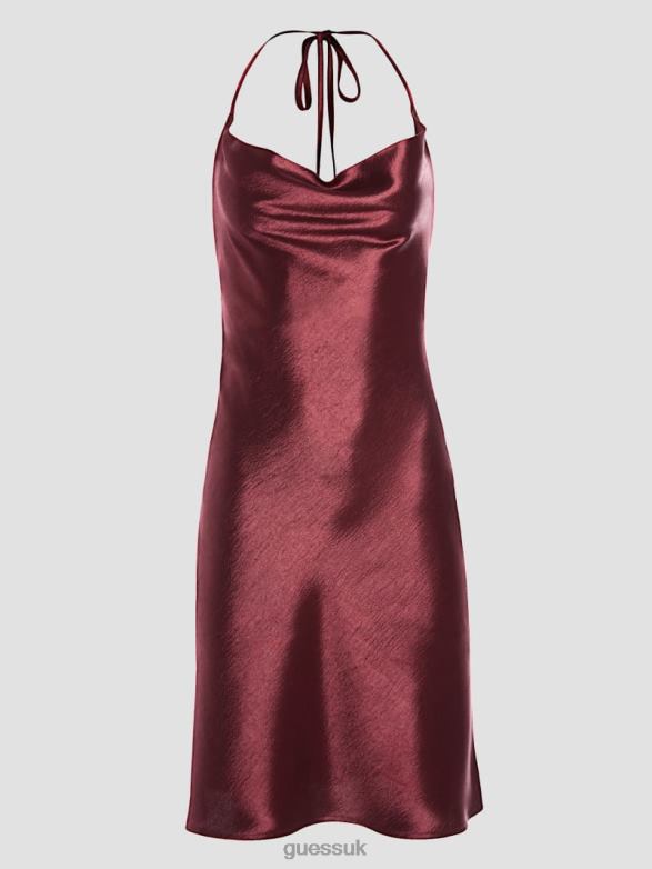 GUESS Women Taryn Cowl Neck Dress Mystic Wine Apparel V28V6817