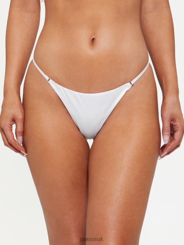GUESS Women Bridgette Tanga Thong Pure White Apparel V28V62689