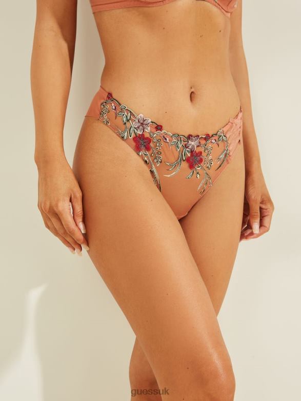GUESS Women Carmen Mesh Thong Brickstone Apparel V28V62749