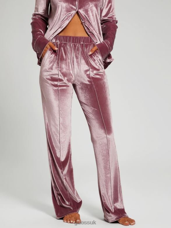 GUESS Women Cate Pajama Set Vineyard Purple A464 Apparel V28V62621