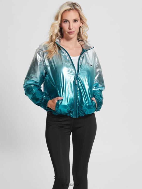 GUESS Women Cheryl Windbreaker Oceania Apparel V28V61830