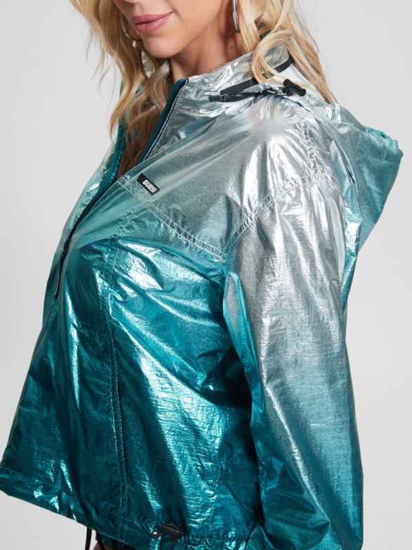 GUESS Women Cheryl Windbreaker Oceania Apparel V28V61830
