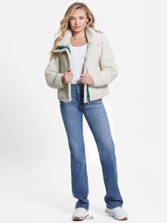 GUESS Women Desiree Jacket Smart Stone Apparel V28V61795