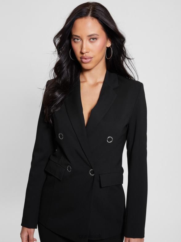 GUESS Women Eco Dafne Blazer Black Apparel V28V61764