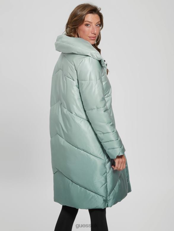 GUESS Women Eco Ophelie Jacket Dusty Teal Degrade Apparel V28V61961