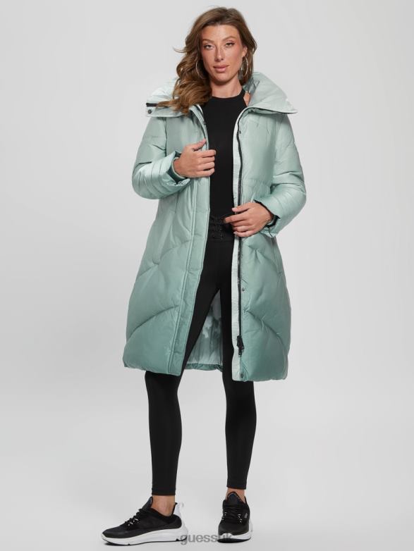 GUESS Women Eco Ophelie Jacket Dusty Teal Degrade Apparel V28V61961