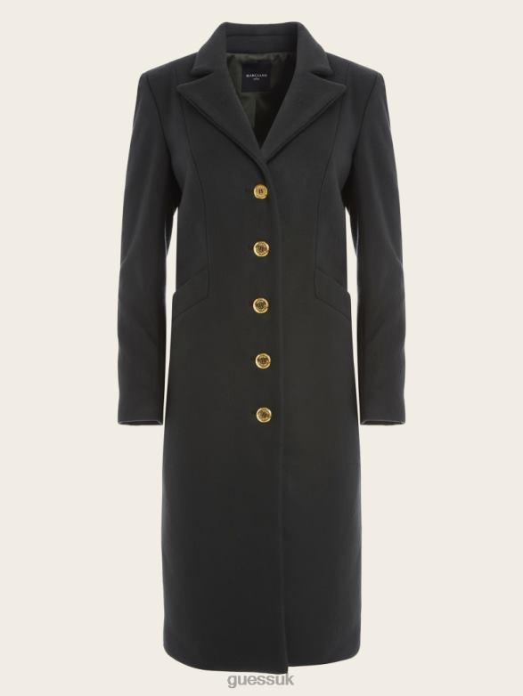 GUESS Women Francesca London Coat Chenille Green Apparel V28V61819