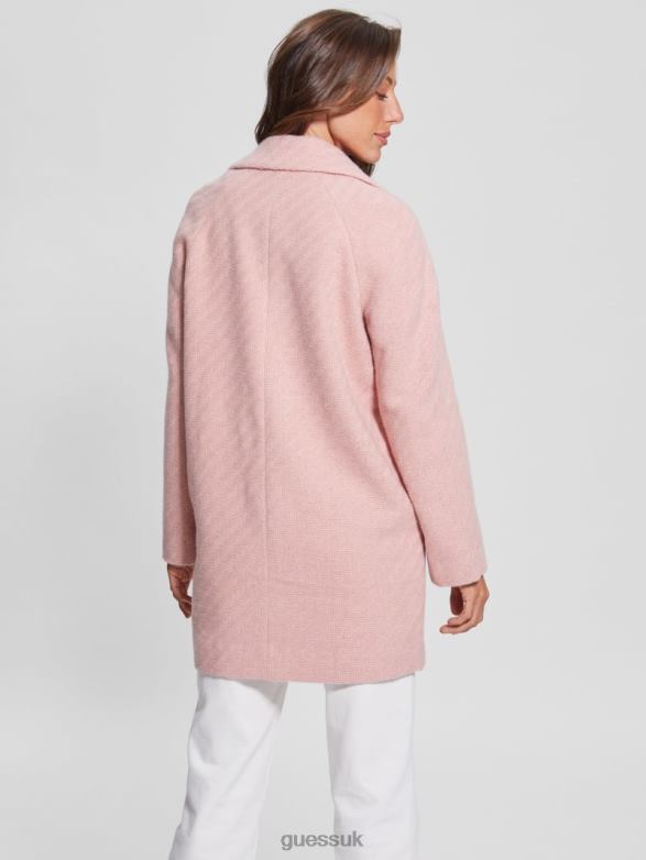 GUESS Women Ginny Coat Satin Rose Apparel V28V61935