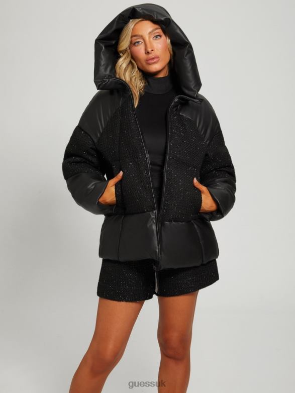 GUESS Women Lea Padded Jacket Black Apparel V28V61835