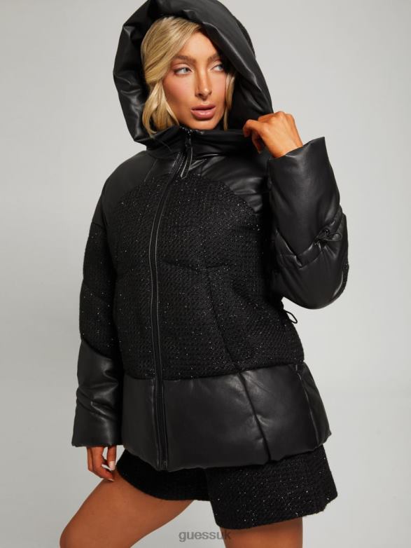 GUESS Women Lea Padded Jacket Black Apparel V28V61835