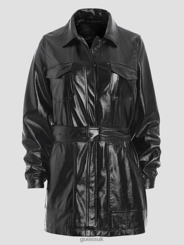 GUESS Women Pax Faux-Leather Jacket Black Apparel V28V61905