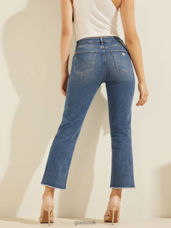 GUESS Women 1981 Ankle Straight Jeans Dumont Wash Apparel V28V6210