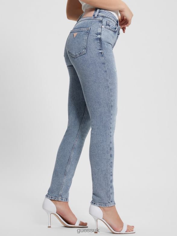 GUESS Women 1981 Exposed Button-Fly Skinny Jeans Theatre Apparel V28V65
