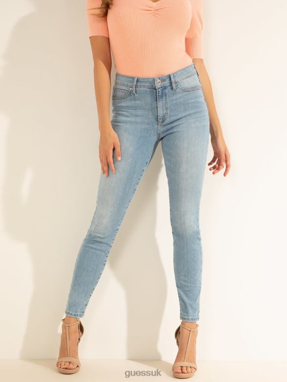 GUESS Women 1981 High-Rise Skinny Jeans Eli Wash Apparel V28V6181