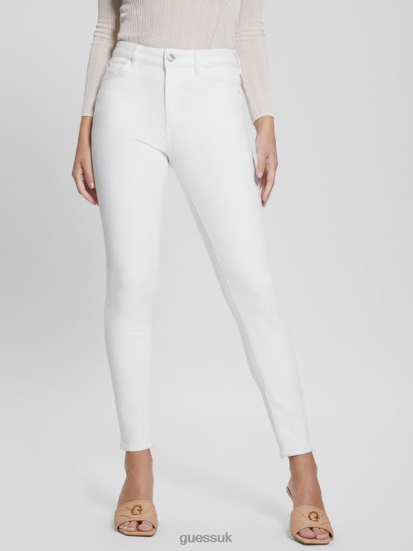 GUESS Women Alpha High-Rise Skinny Jeans Pure White Apparel V28V6104