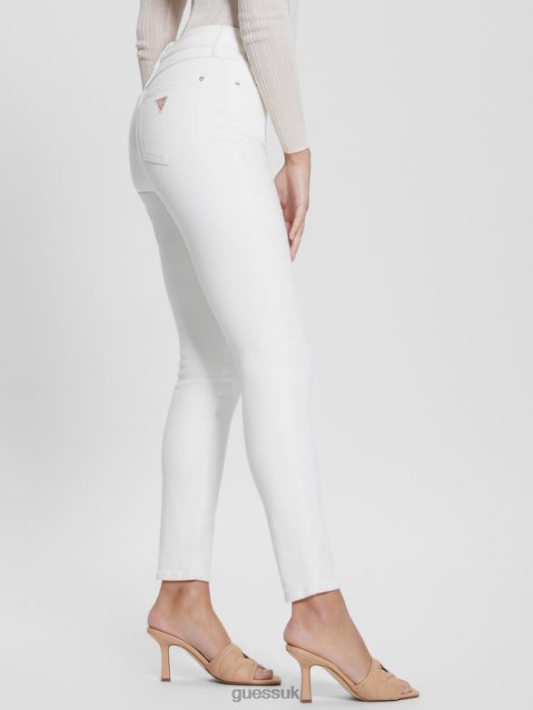 GUESS Women Alpha High-Rise Skinny Jeans Pure White Apparel V28V6104
