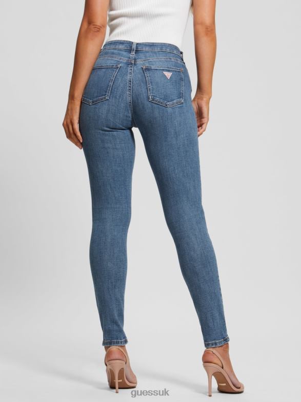 GUESS Women Alpha High-Rise Skinny Jeans Whitehaven Indigo Apparel V28V626