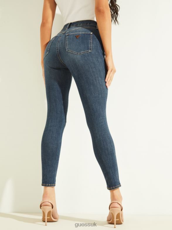 GUESS Women Eco 1981 Destroyed Skinny Jeans Argo Destroy Apparel V28V662