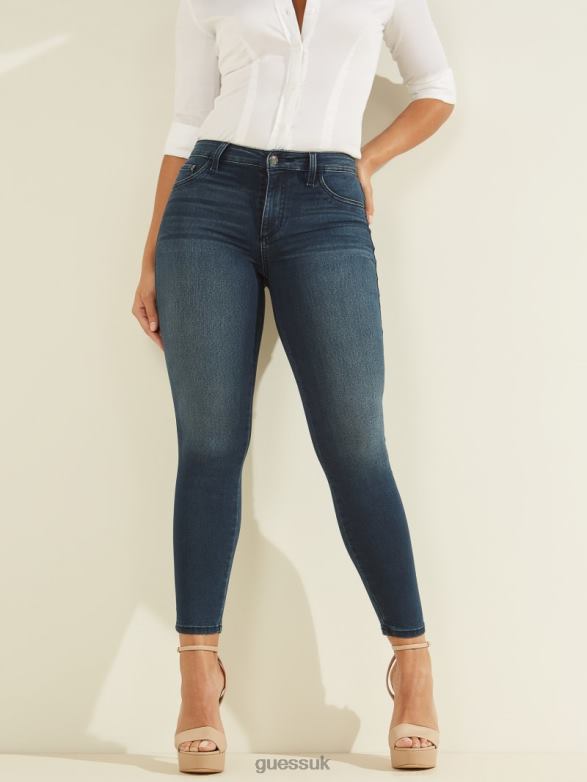GUESS Women Eco 1981 High-Rise Skinny Jeans Delancey Wash Apparel V28V638