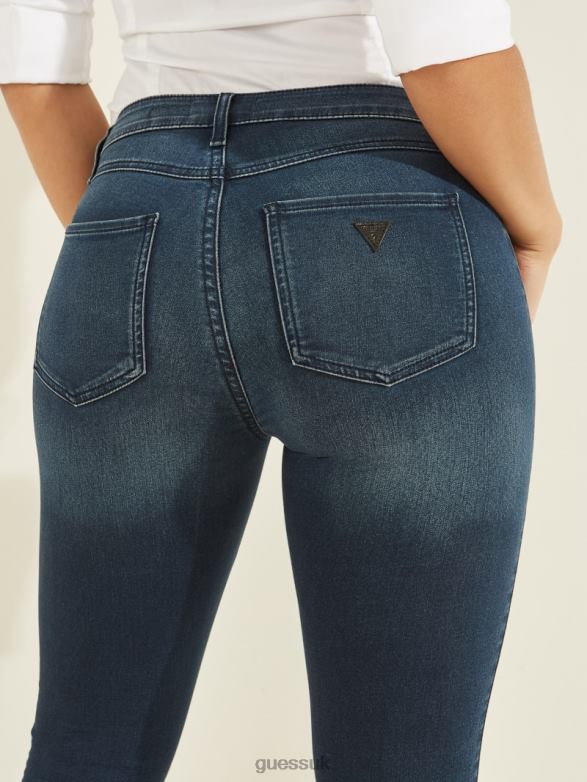 GUESS Women Eco 1981 High-Rise Skinny Jeans Delancey Wash Apparel V28V638
