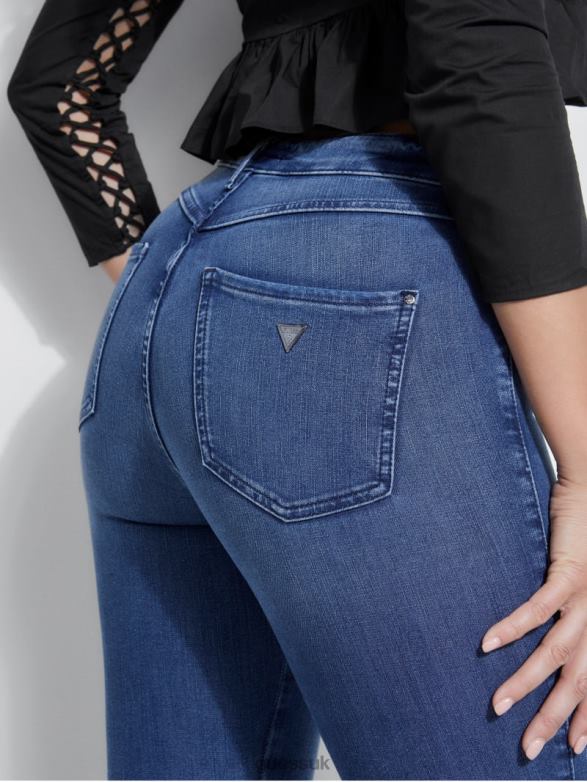 GUESS Women Eco 1981 High-Rise Skinny Jeans Delancey Wash Apparel V28V638