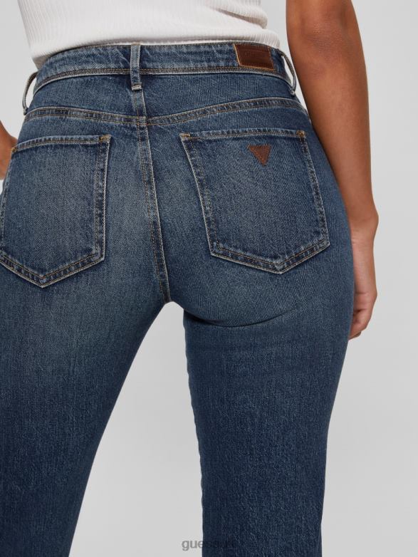 GUESS Women Eco 1981 High-Rise Straight Jeans Koipond Blue Apparel V28V659