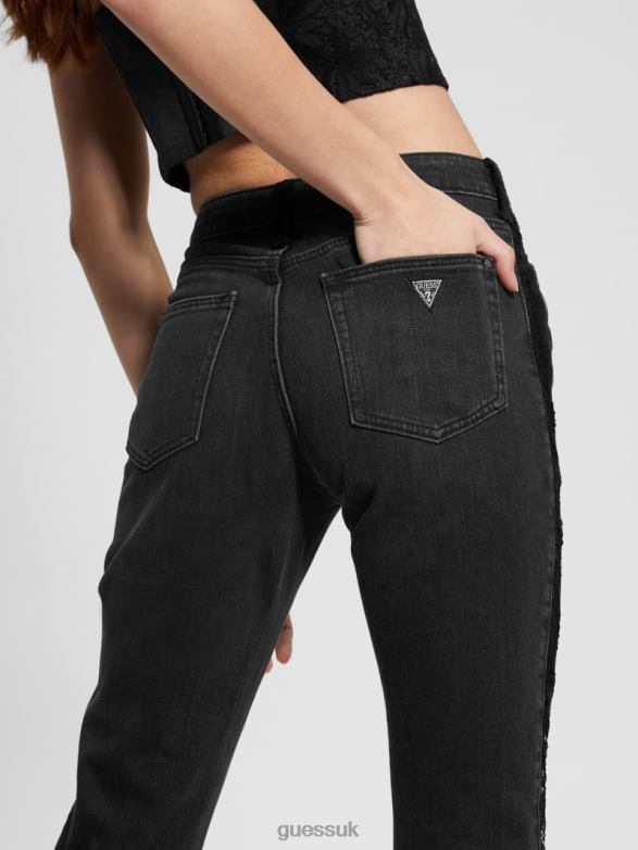 GUESS Women Eco Girly Lace Sideband Jeans Authentic Lace Apparel V28V690
