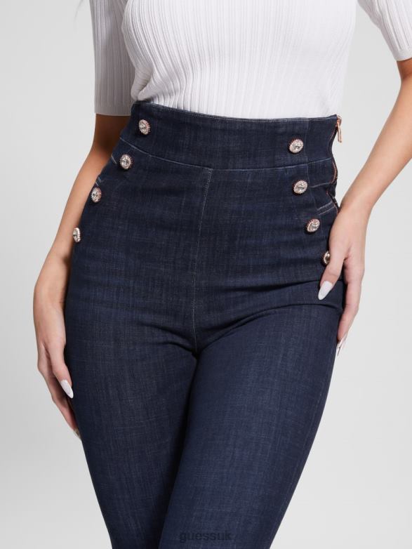 GUESS Women Eco Gwenny Skinny Jeans Be Zircon Apparel V28V635