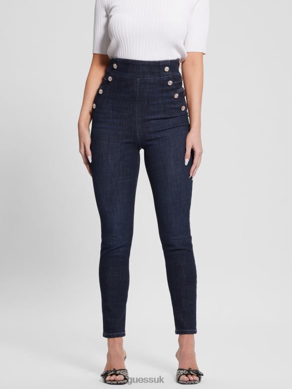 GUESS Women Eco Gwenny Skinny Jeans Be Zircon Apparel V28V635