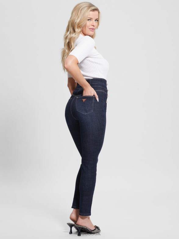 GUESS Women Eco Gwenny Skinny Jeans Be Zircon Apparel V28V635