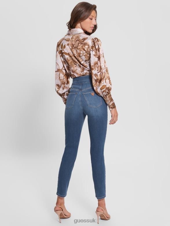GUESS Women Eco Gwenny Skinny Jeans Plume Mid Apparel V28V6116